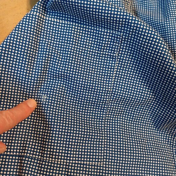 Pink K Kmart Women S House Dress Nightgown Blue Pearl Snap Front Grannycore FLAW - Picture 6 of 6